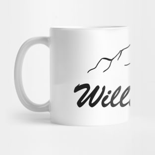 Willingness as mountains, inspirational meanings Mug